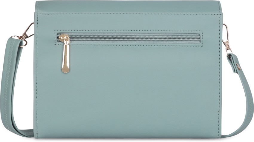 Reshu Silver Sling Bag Handmade Vegan Leather Women's Sling Bags Adjustable  Shoulder Strap & 3 pockets