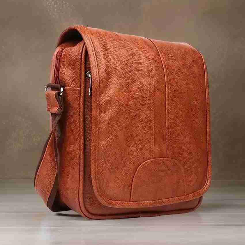 JairaJ Tan Sling Bag Men Sling Bag extra large side bag for men TAN Price in India Flipkart