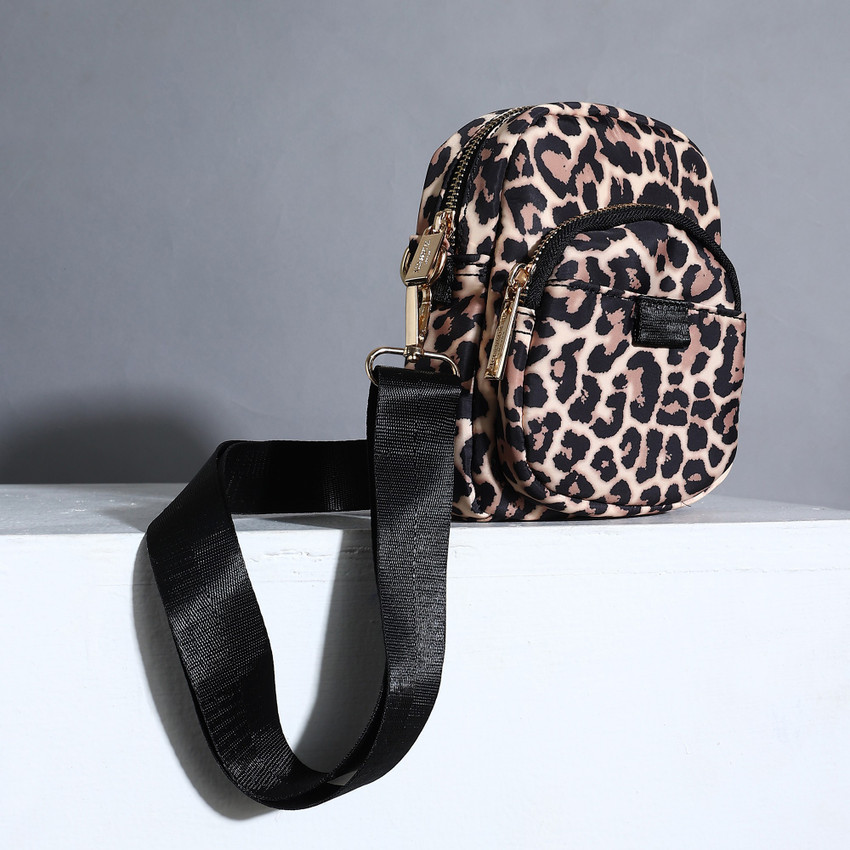 Leopard print best sale sling bag