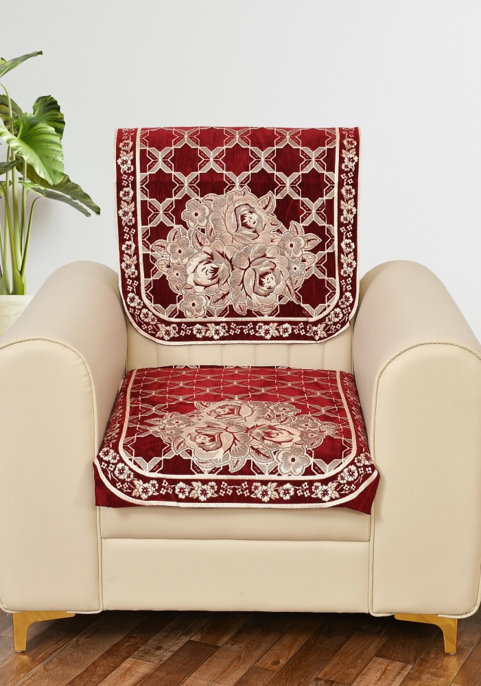 SAWNA HOMES Chenille, Velvet Embroidered Sofa Cover Price in India - Buy  SAWNA HOMES Chenille, Velvet Embroidered Sofa Cover online at