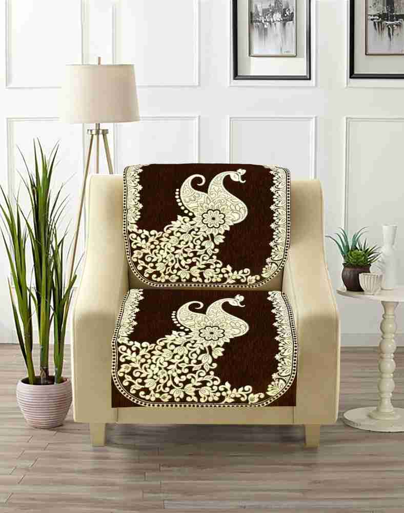 SAWNA HOMES Chenille, Velvet Embroidered Sofa Cover Price in India - Buy  SAWNA HOMES Chenille, Velvet Embroidered Sofa Cover online at