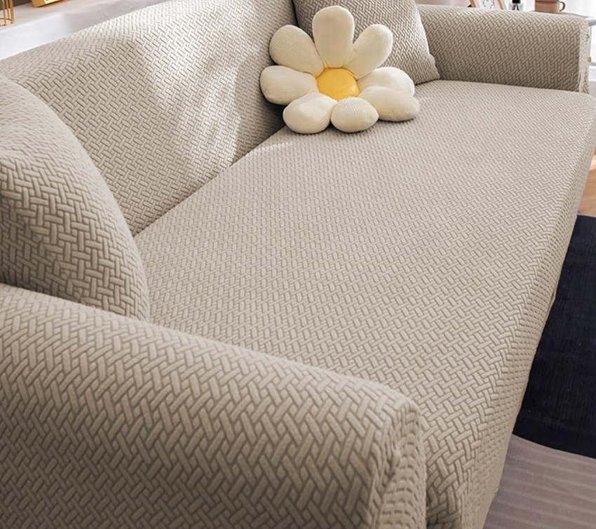 lukzer Polyester Striped Sofa Cover Price in India - Buy lukzer