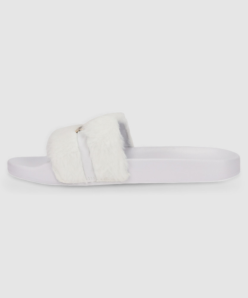 fluffy tommy hilfiger slides