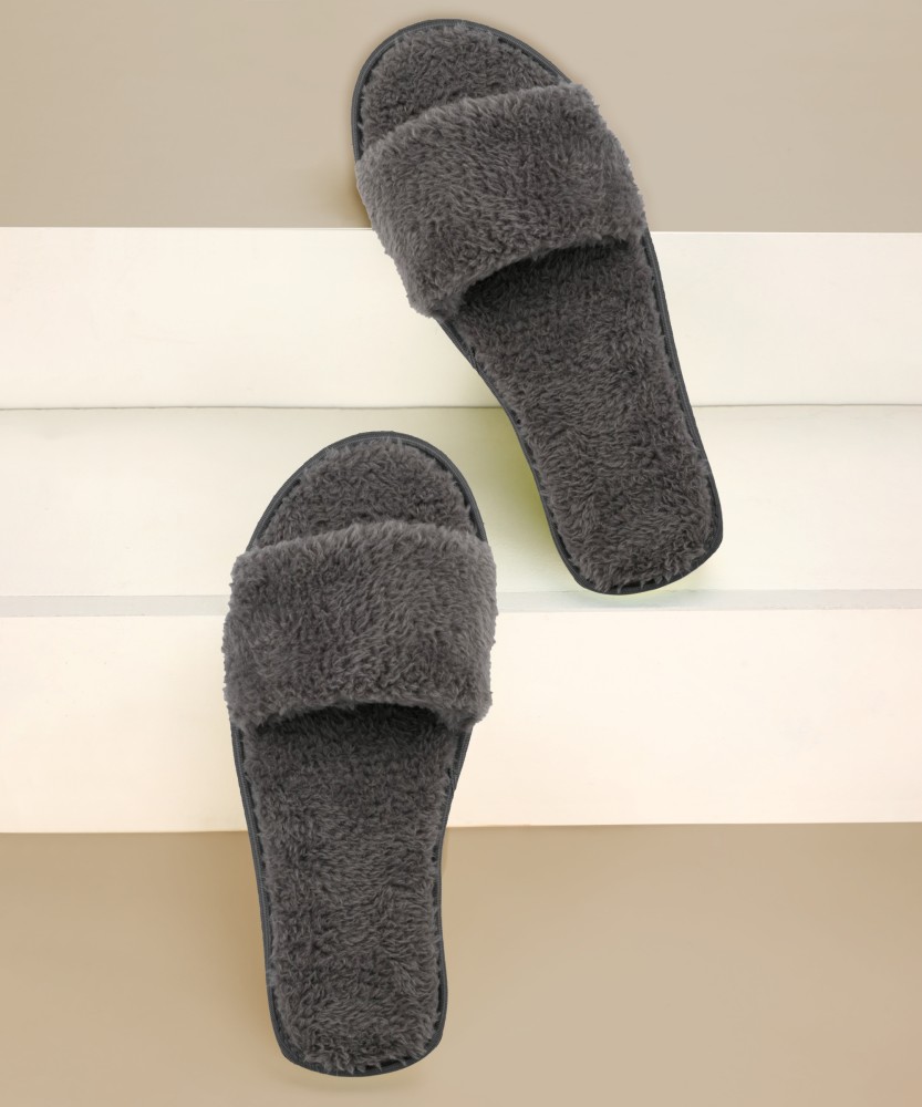MF Home Footwear Men's Fur House Slipper for Men Soft Fuzzy Fur