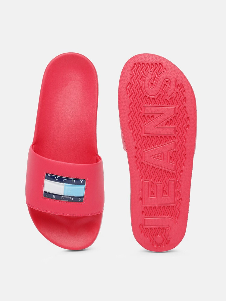 Womens tommy slides best sale