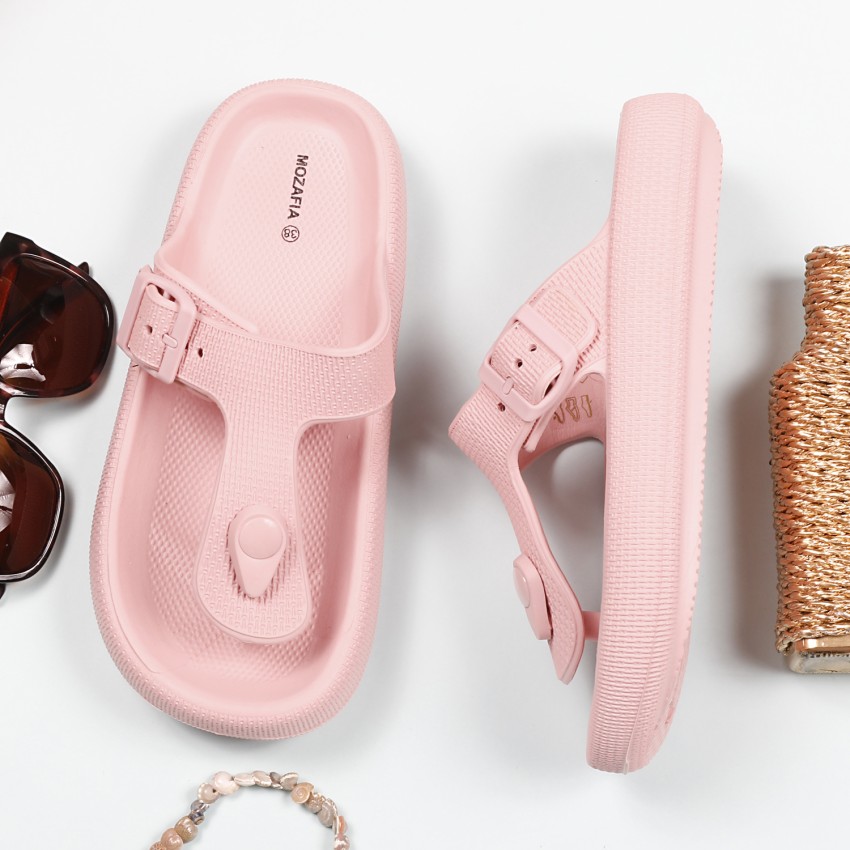 Buy Pink Flip Flop & Slippers for Women by MOZAFIA Online