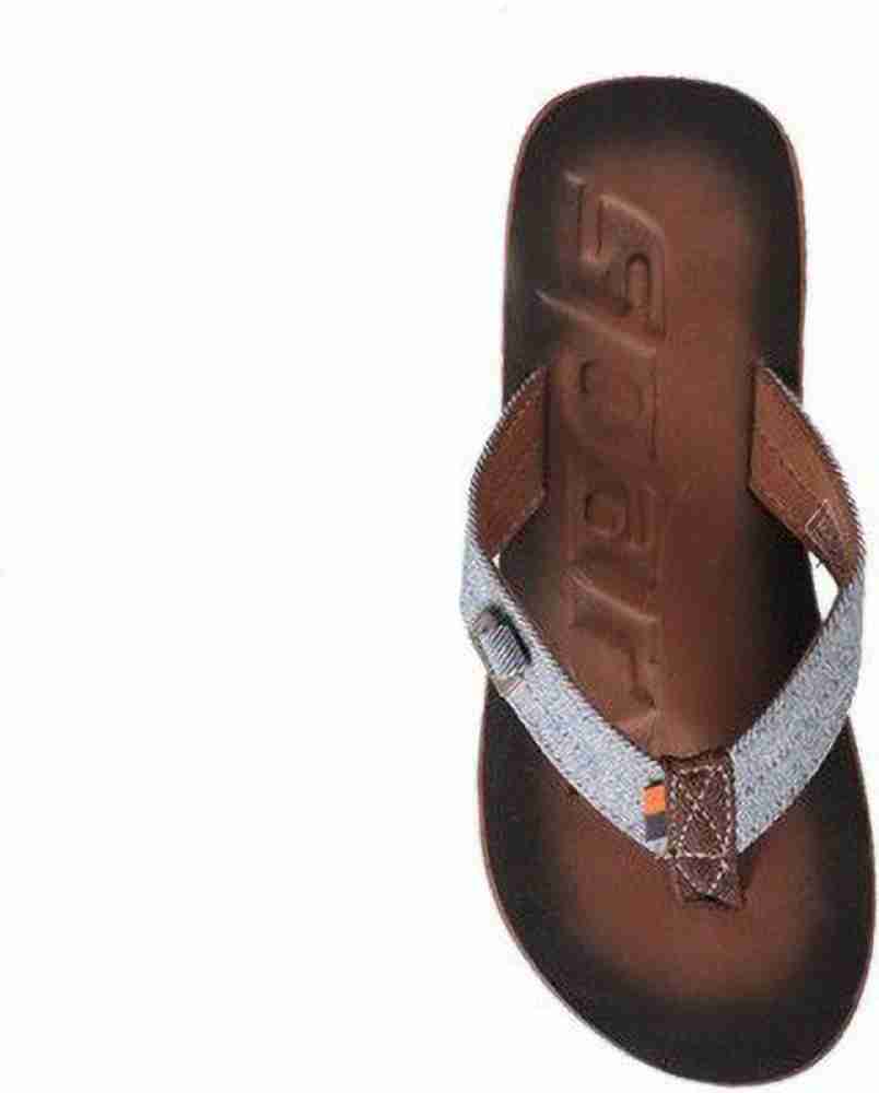 Buy Brown White Color Sparx Men SFG 37 Flip Flops Online at Best