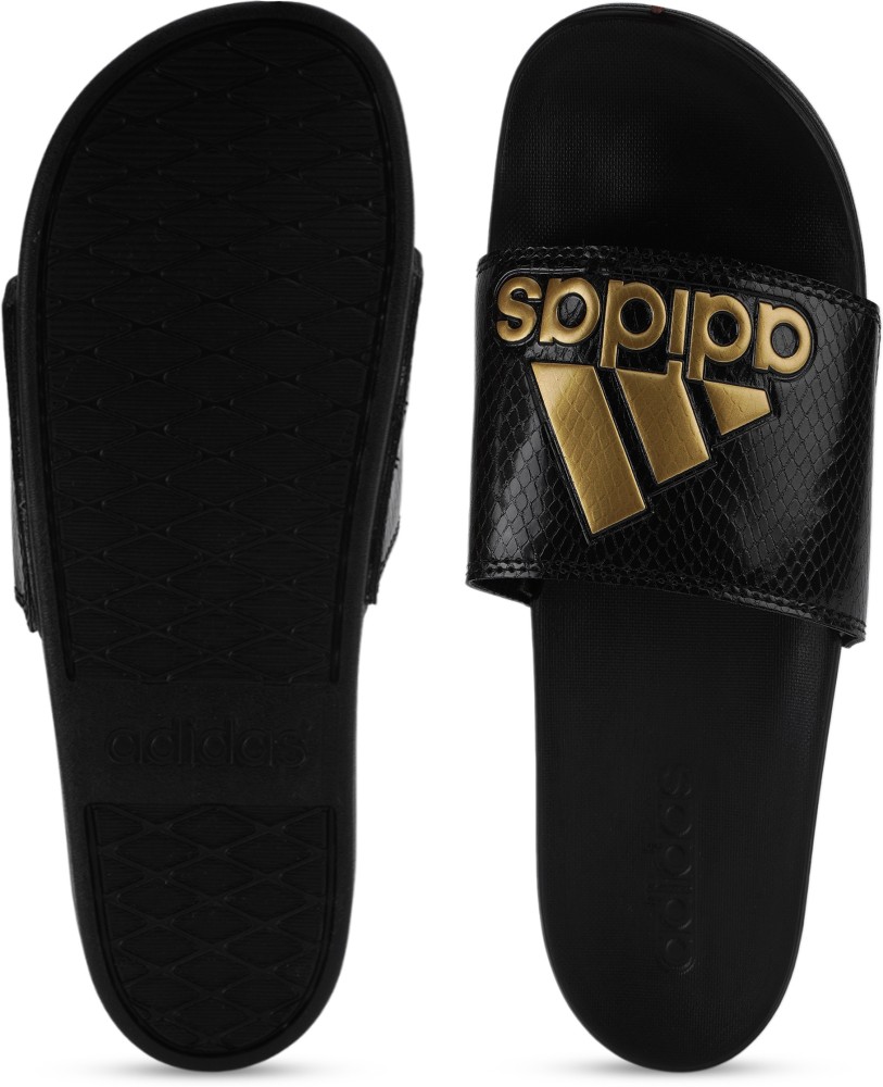 Adidas adilette best sale slides women's black