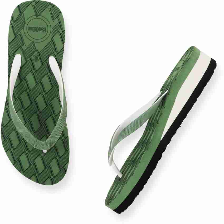 Womens green flip flops 2025