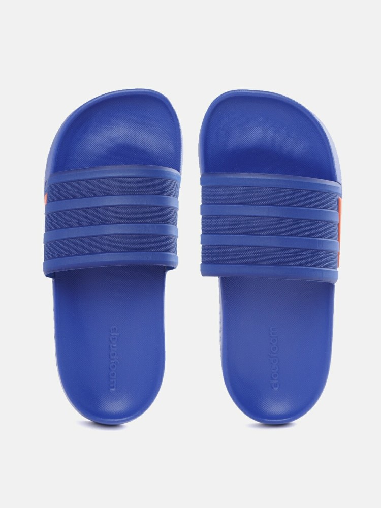 Adidas blue slippers online