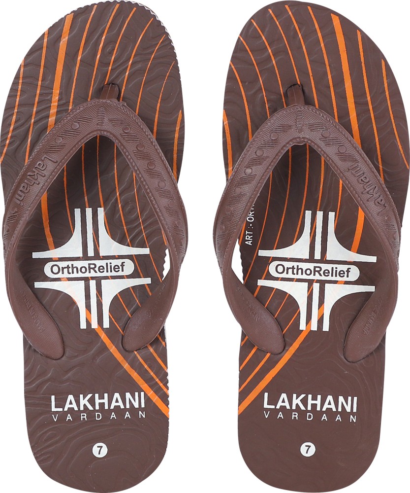 Lakhani Brand Men's Acupressure Heera Slippers /Sandal /Flip Flop (Black)  :: RAJASHOES