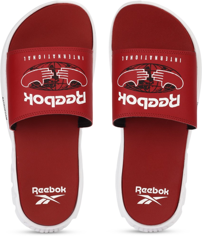 Red deals reebok slides