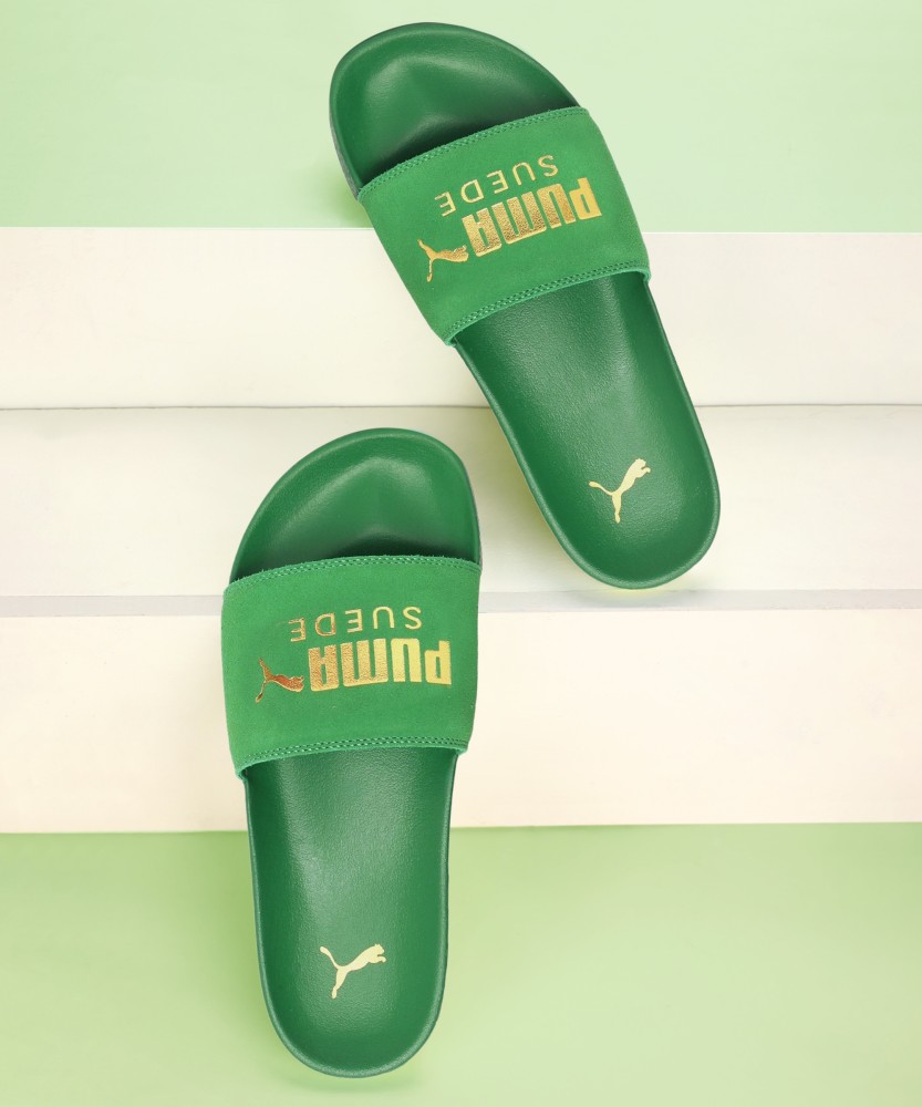 Puma green slides new arrivals