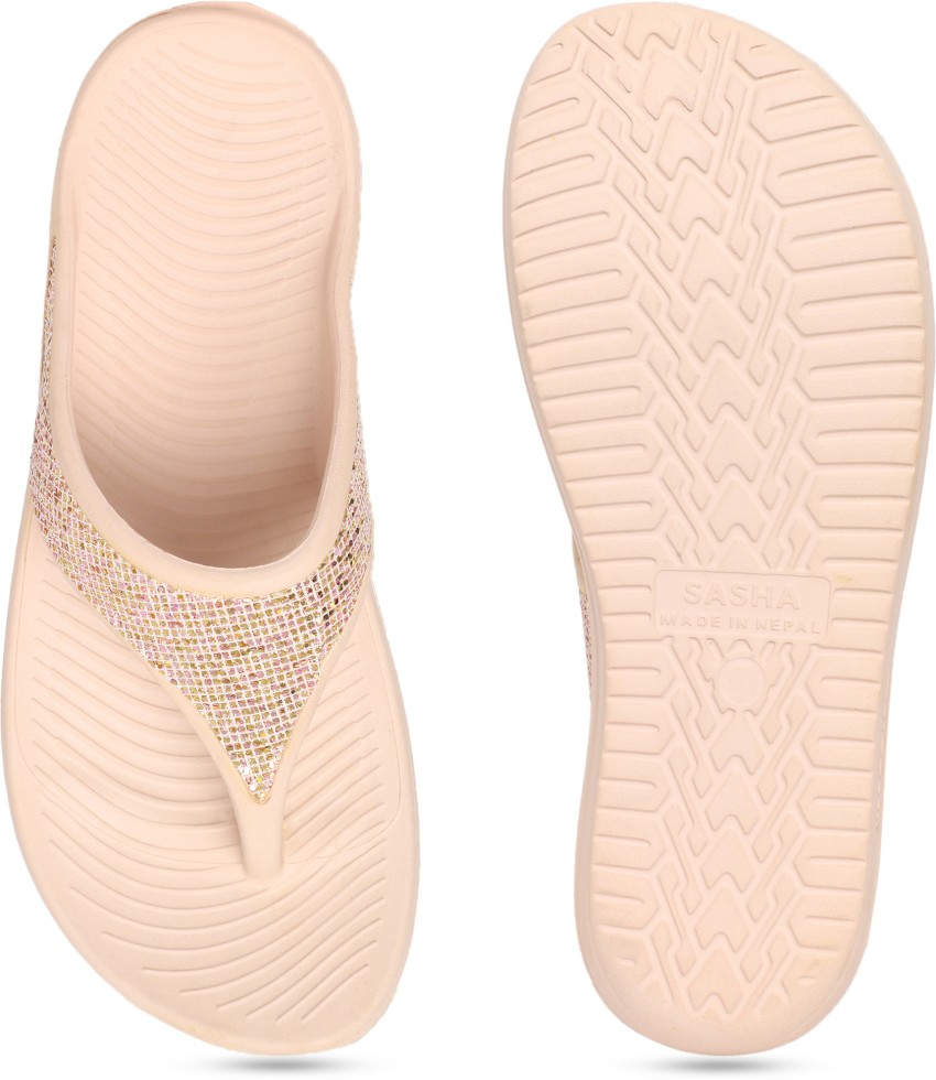 Gold Embellished Stones Comfort Slippers for Women at Rs 255/pair, Slide  Slipper in New Delhi