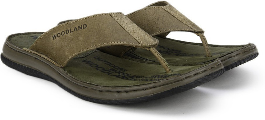 Woodland men's leather slippers outlet