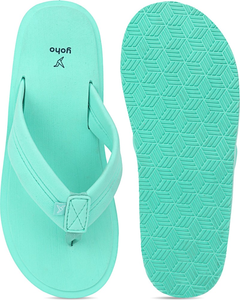 Buy Onfire Womens Memory Foam Toe Post Sandals White/Turquoise