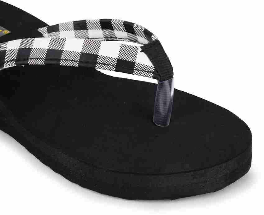 Checkered best sale flip flops