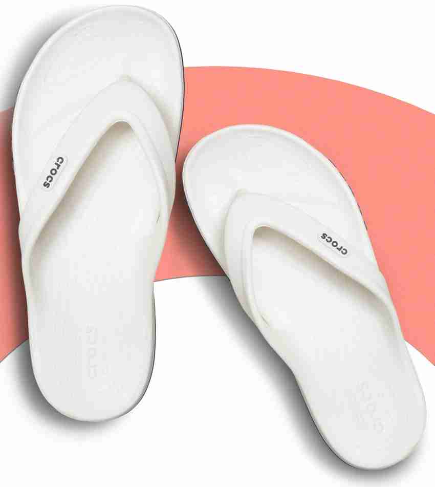 BUY 2 PAIRS FOR £20 - Crocs Crocband Flip Mens - Pepper/ White