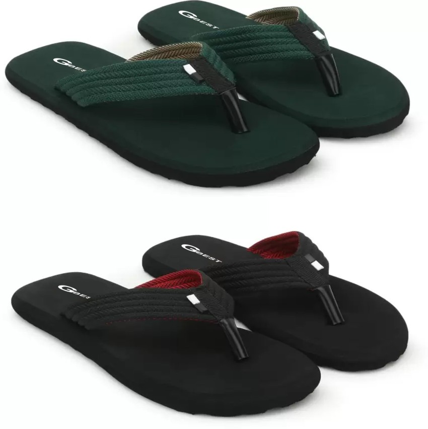 G Best Men 2 Pair of Men Flip Flop Slipper Flip Flops