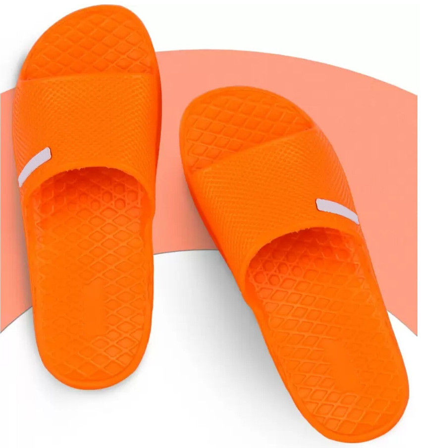 Orange flip best sale flops mens
