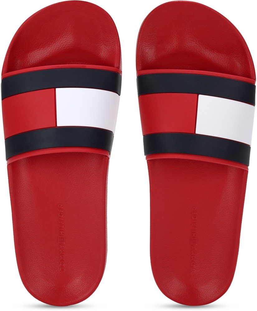 tommy hilfiger slides red