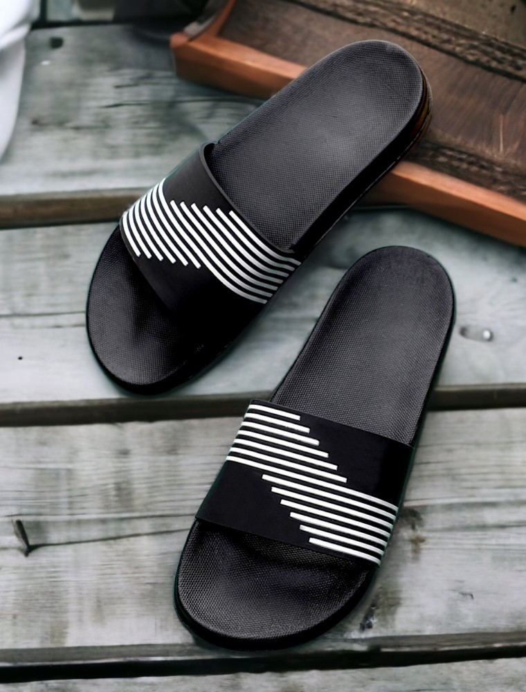 Kapani black slide flip hot sale flop