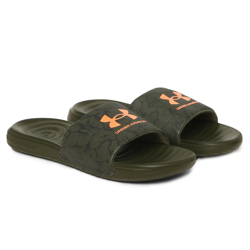 Camo under armour flip flops hotsell