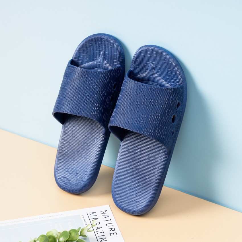 Mens blue online slippers