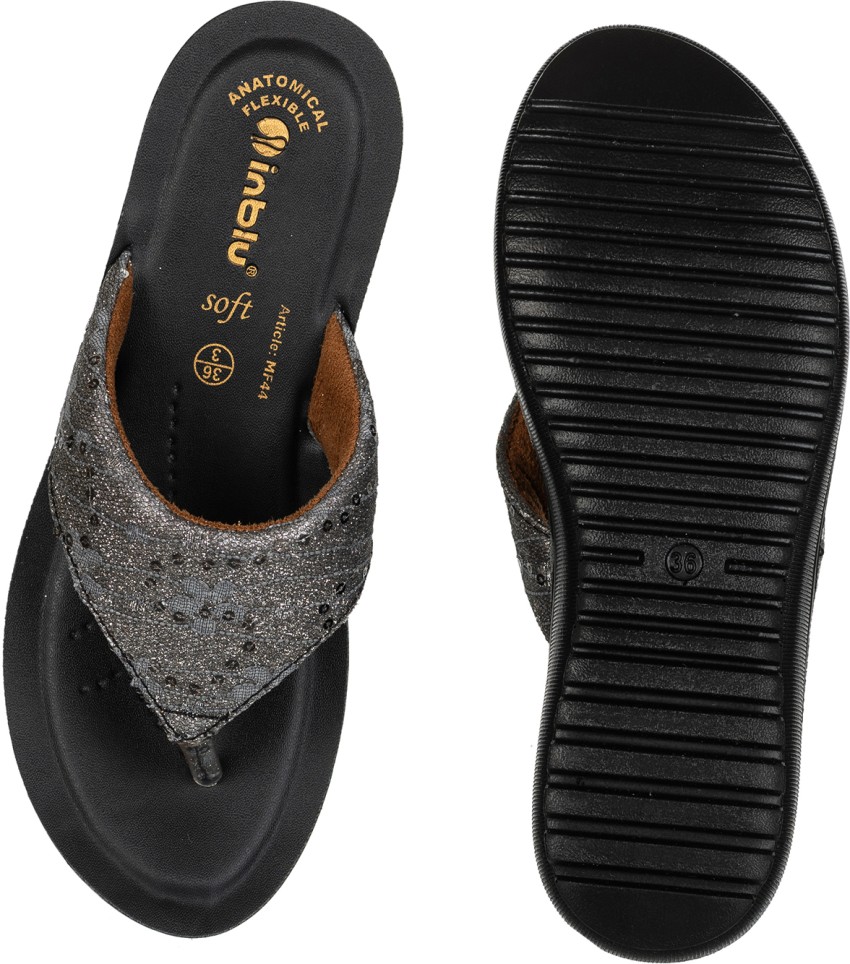 Inblu black hot sale slippers