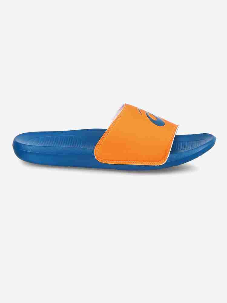 Orange and hotsell blue nike slides