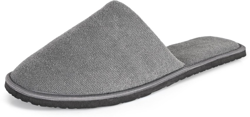 Mens gray online slippers