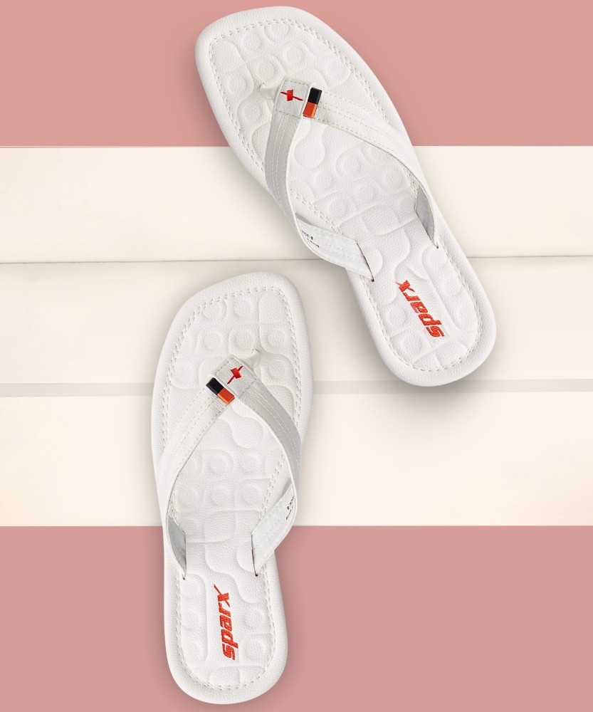 Sparx chappal sale white