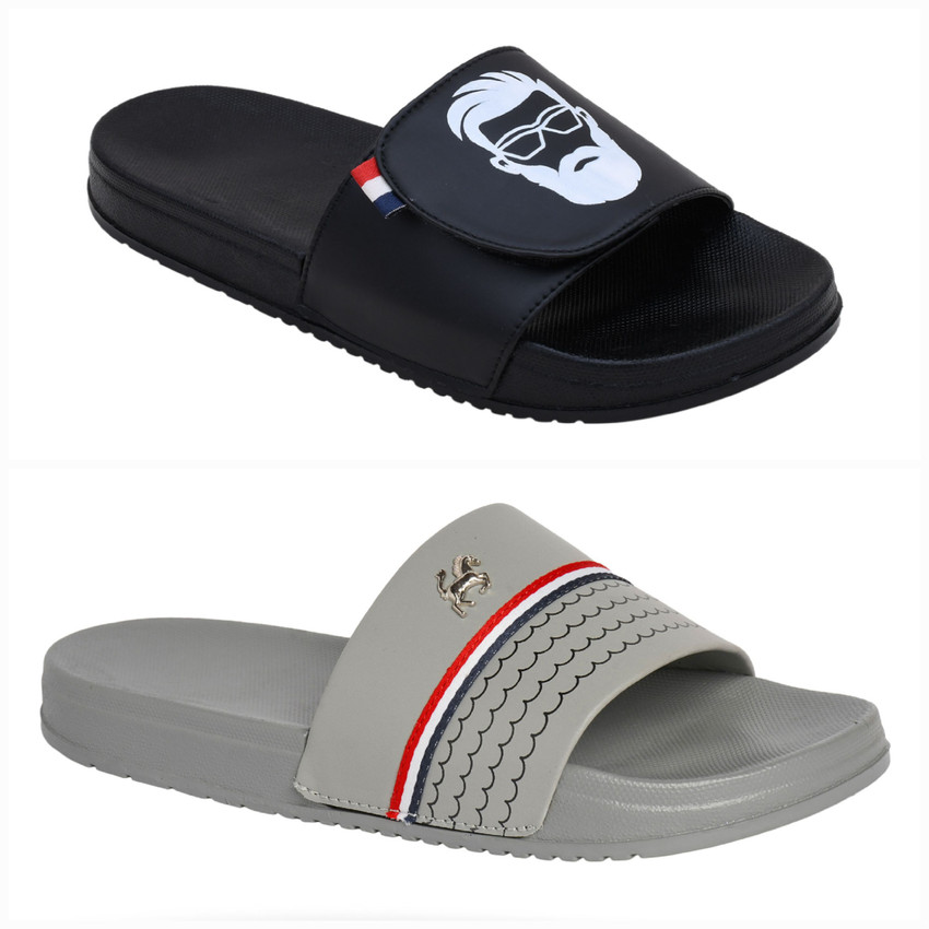 PERY-PAO Men Flip Flops (Multicolor , 7)