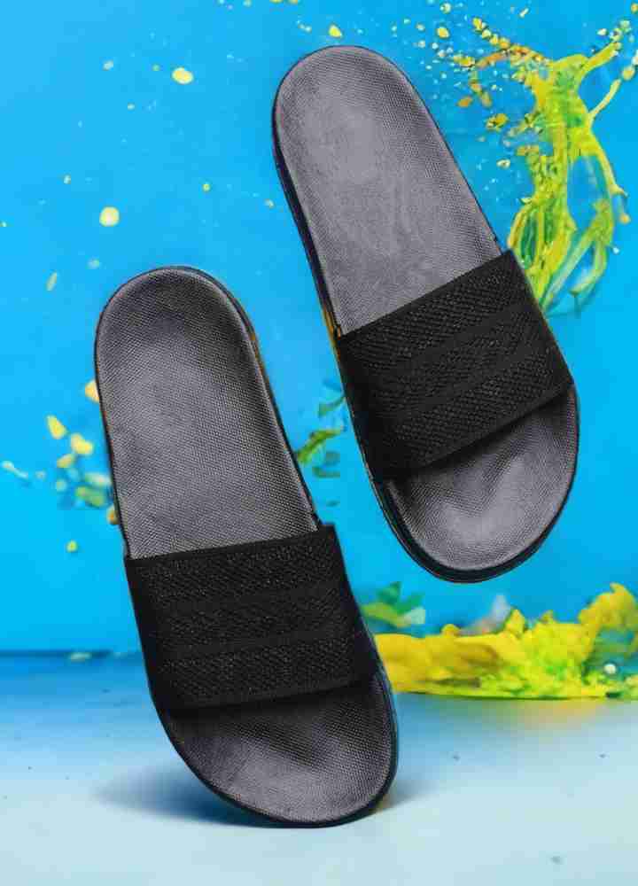 Kapani black slide online flip flop