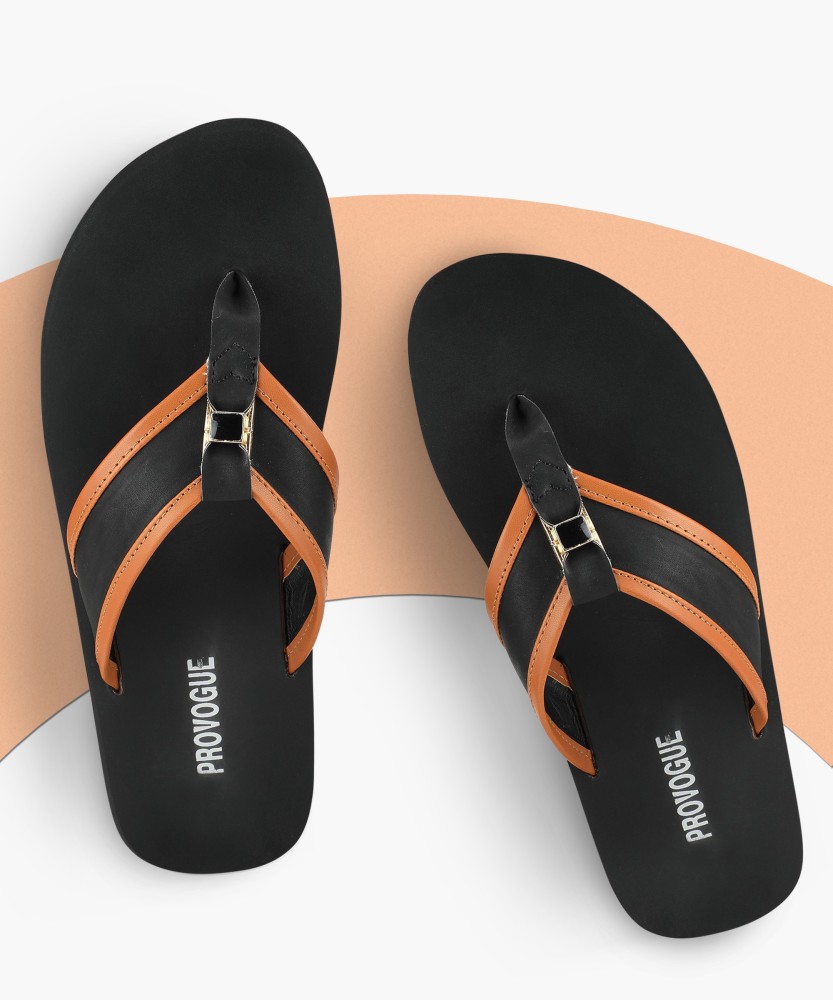 PROVOGUE Men Flip Flops Buy Black Color PROVOGUE Men Flip Flops