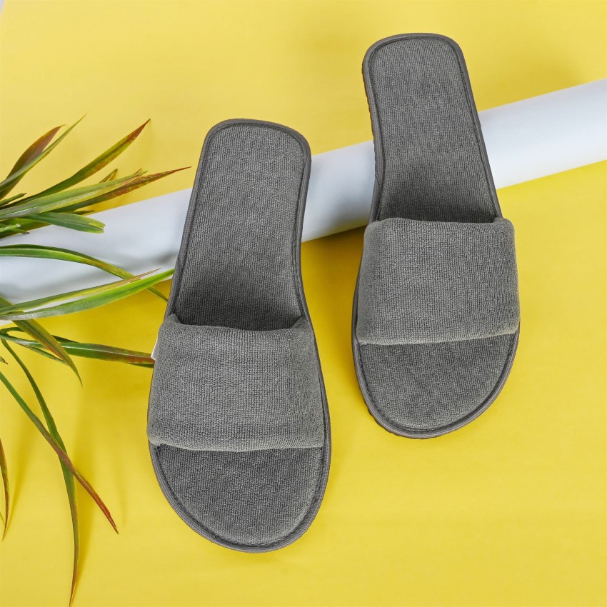 Men's open toe online house slippers