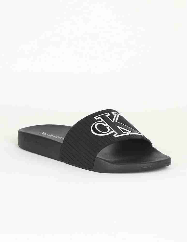 Calvin klein 2025 black sliders womens
