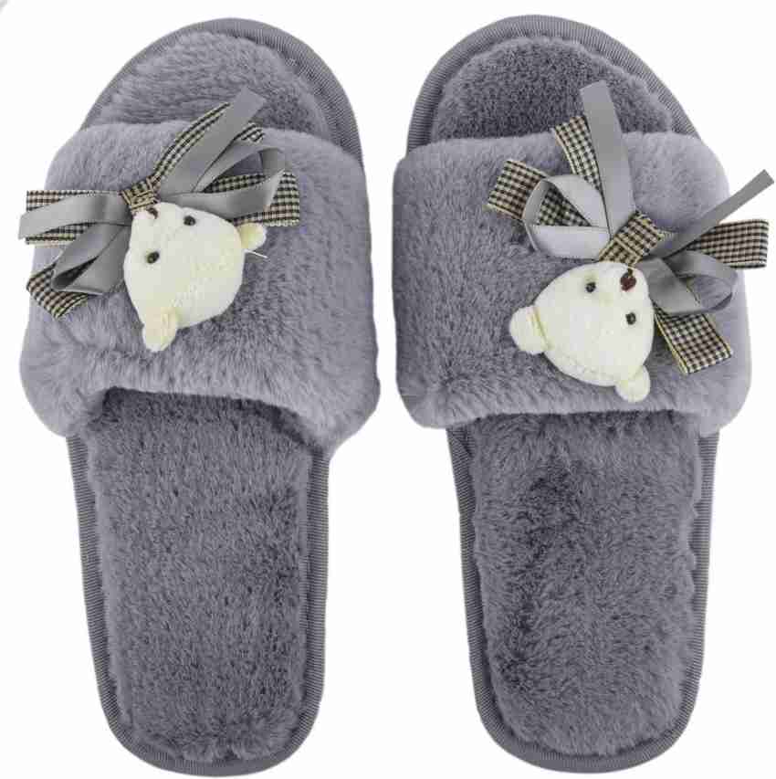Fluffy sales cute slippers