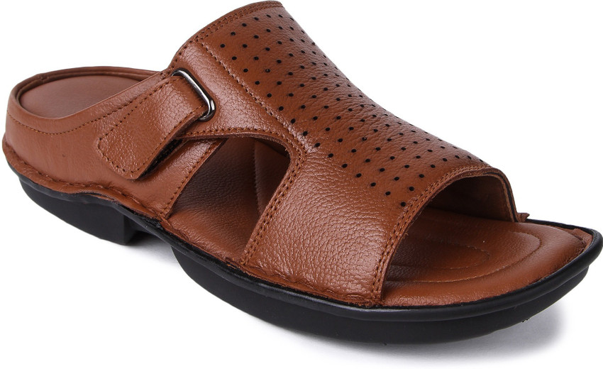 Flipkart men's leather discount slippers