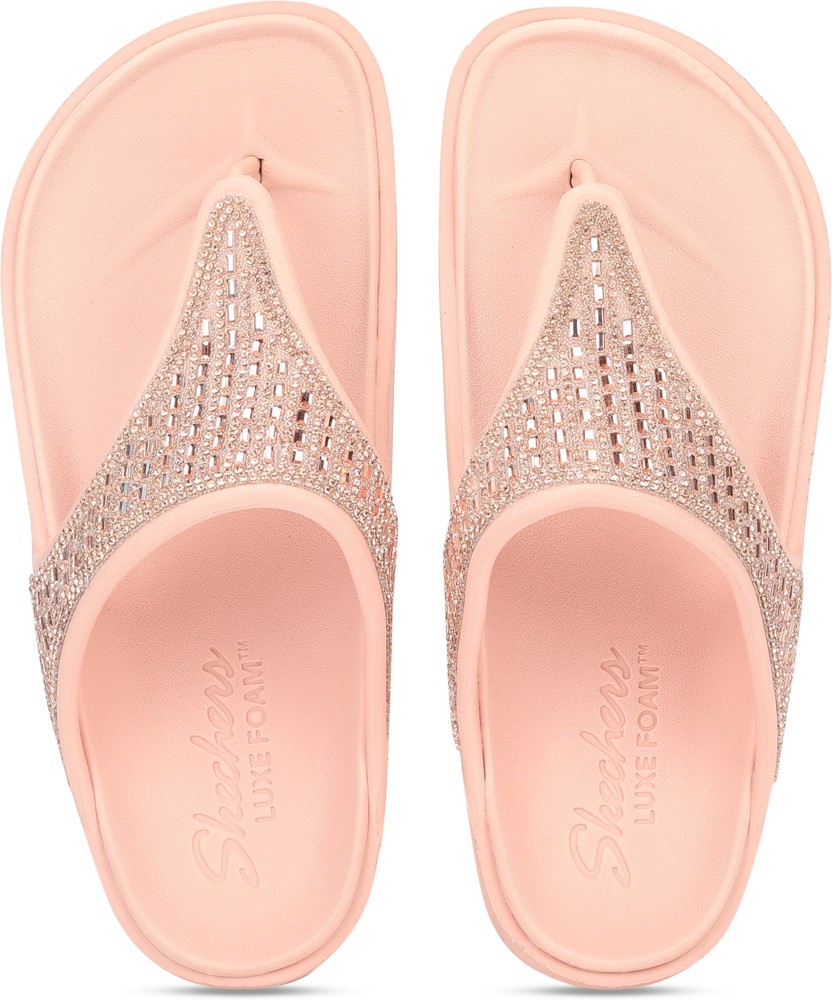 Skechers 2024 slippers pink