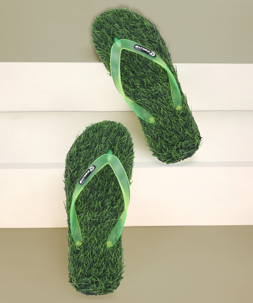 Green discount slippers mens