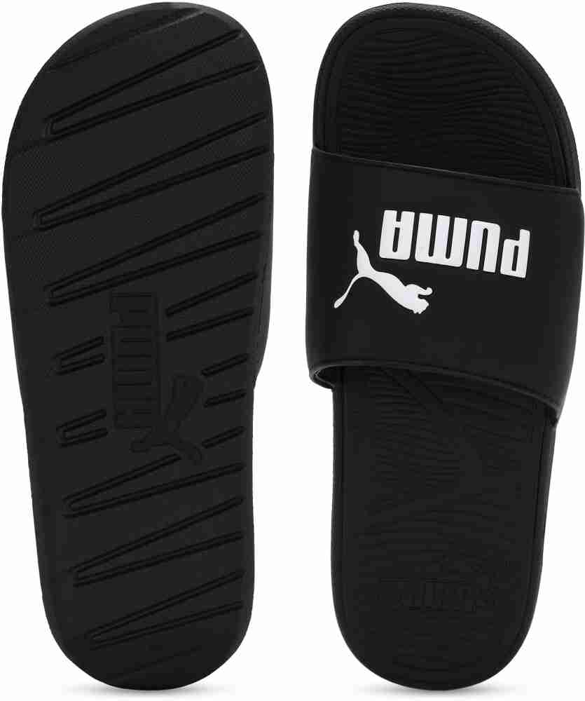 Puma slides mens discount black