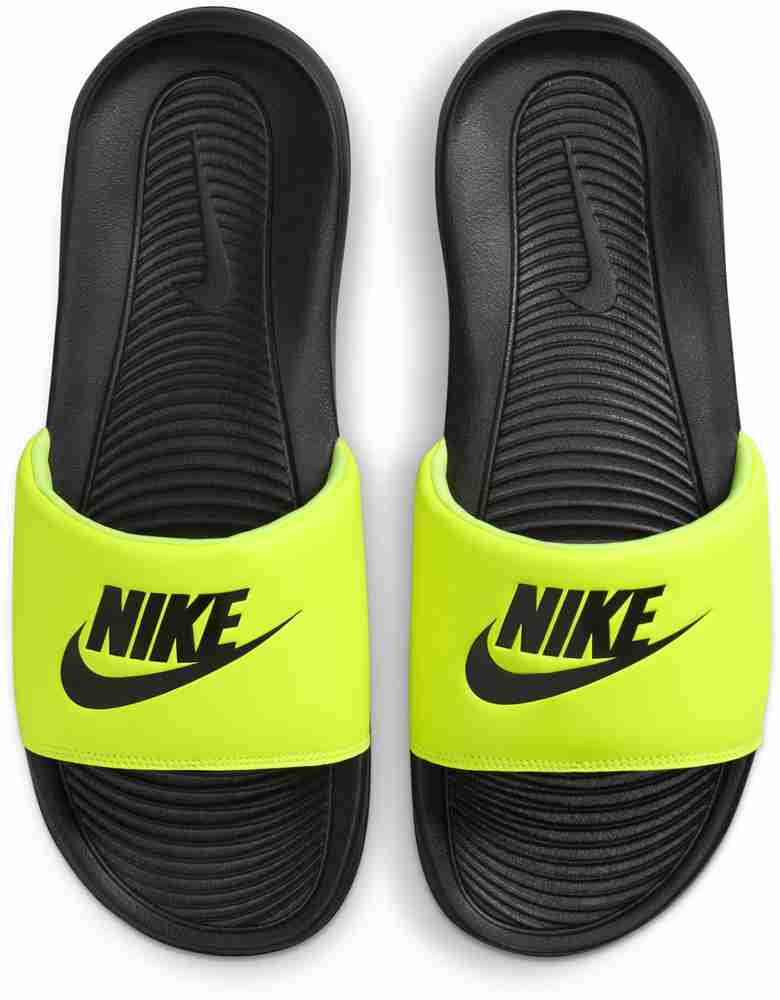 Neon shop slides nike