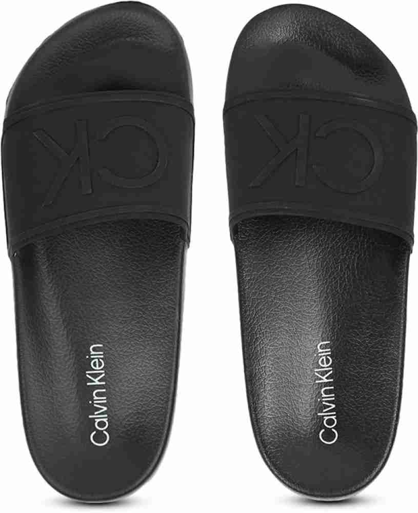 Calvin klein hot sale slides mens