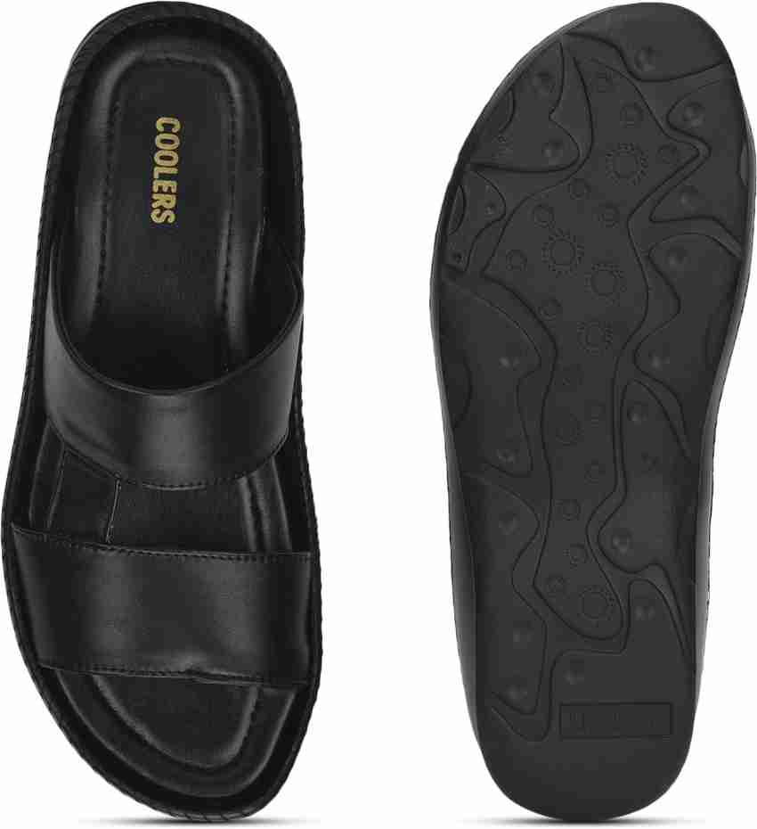 Liberty coolers best sale men's black slippers