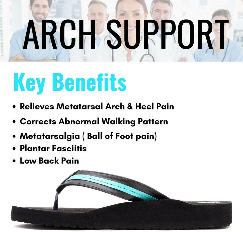 podolite Women MCR Arch Support Slippers for Women Arch Ortho