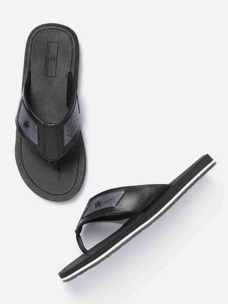 Buy Black Flip Flop & Slippers for Men by LOUIS PHILIPPE Online