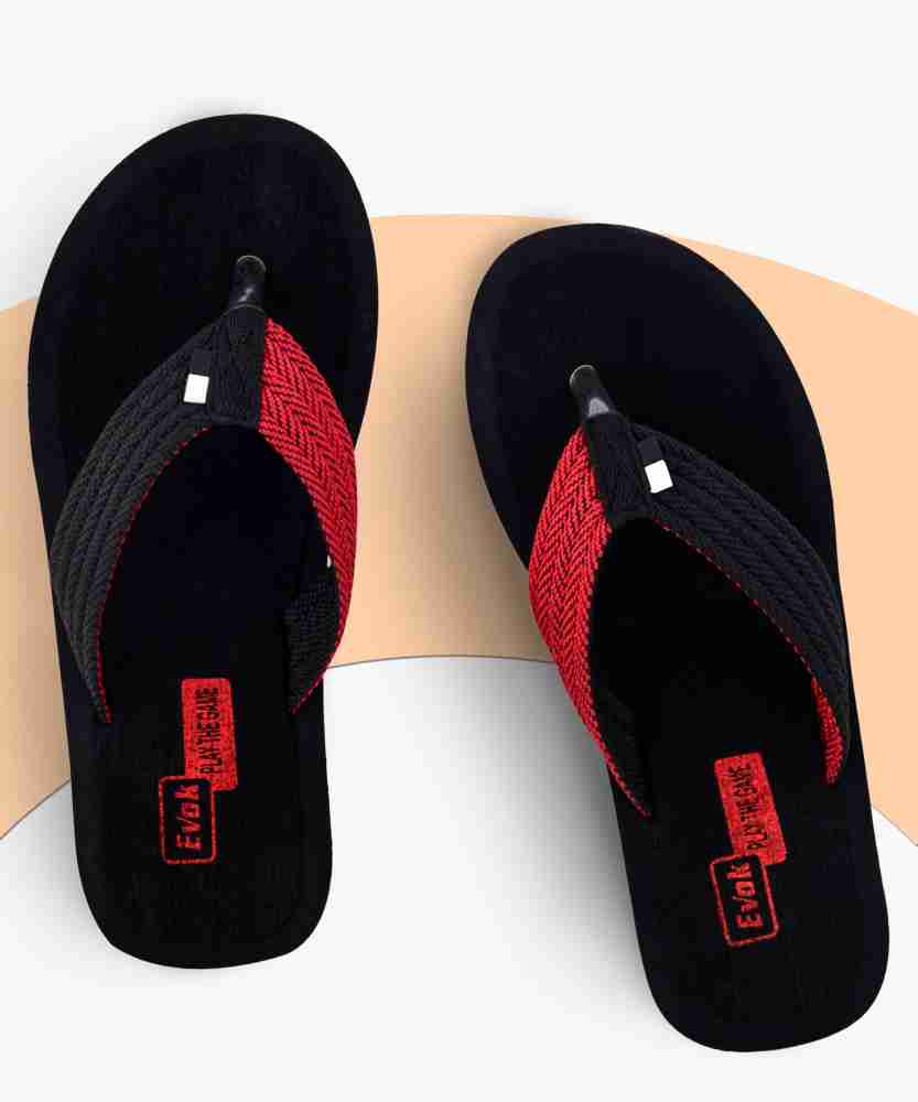 EVOK Men Mens Comfortable Trending And Stylish Multicolor Embozing Flipflop Pack Of 2 Slippers