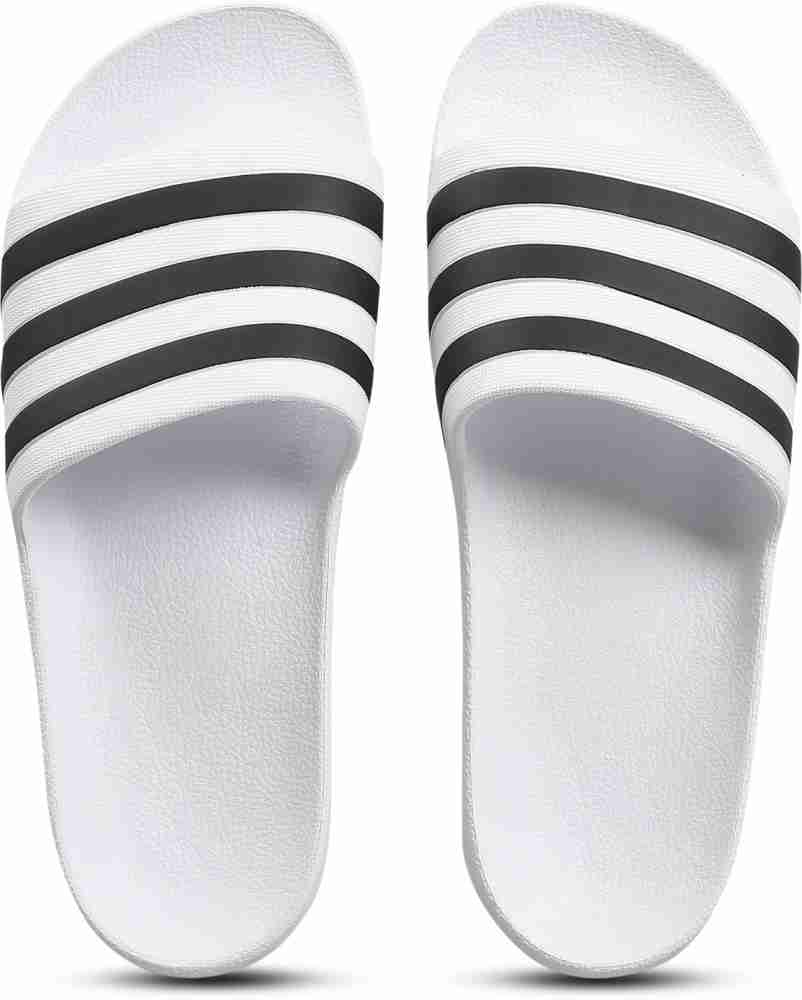 Adidas white adilette online slides