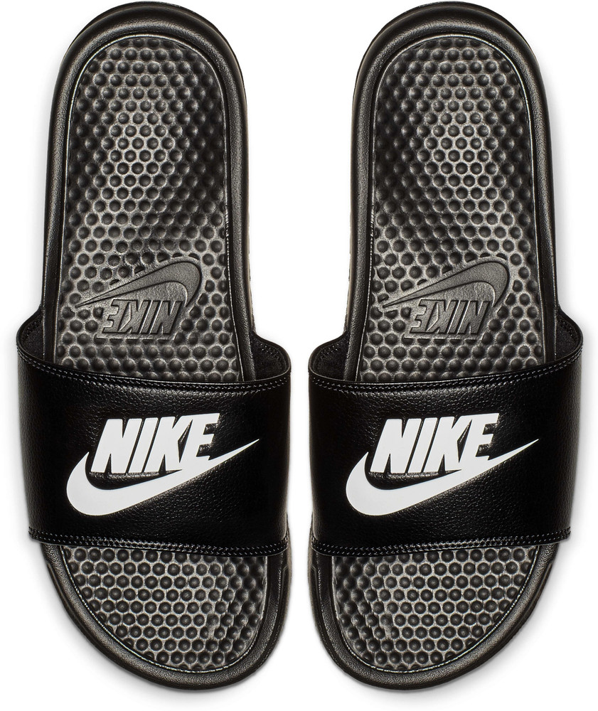 nike black flip flops mens